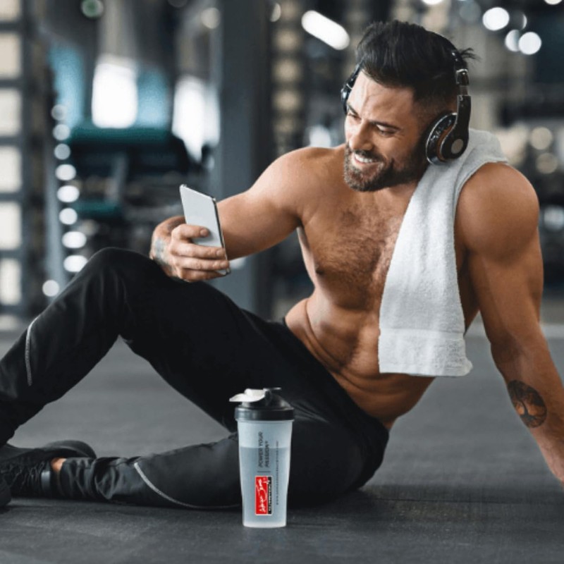 Adrian James Nutrition - Protein Shaker Bottle with Mixer Ball,