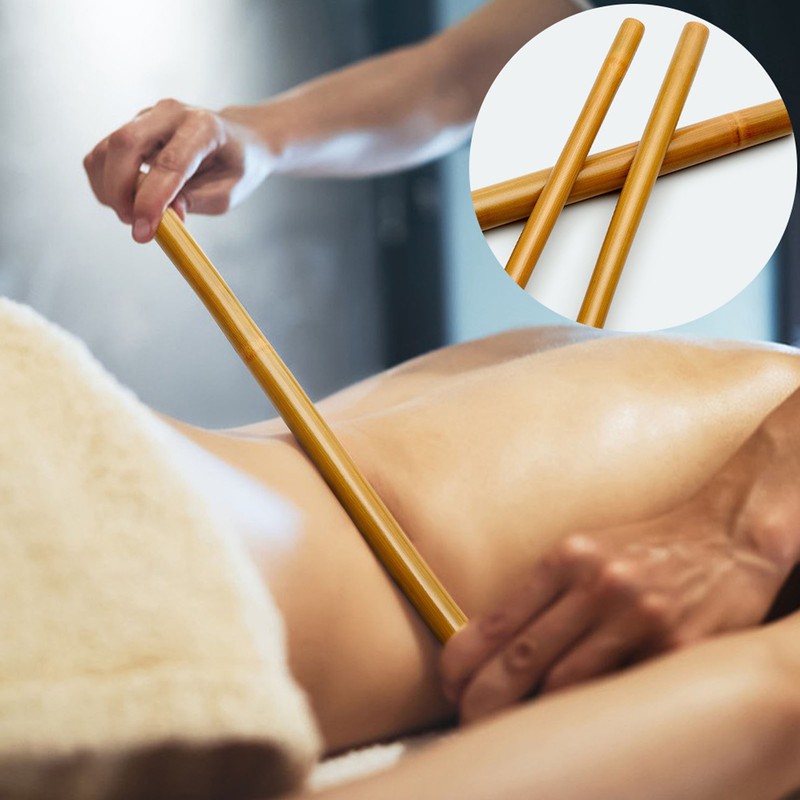 SPA Massage Stick Warm Bamboo Massage Roller Body Shaping Rod