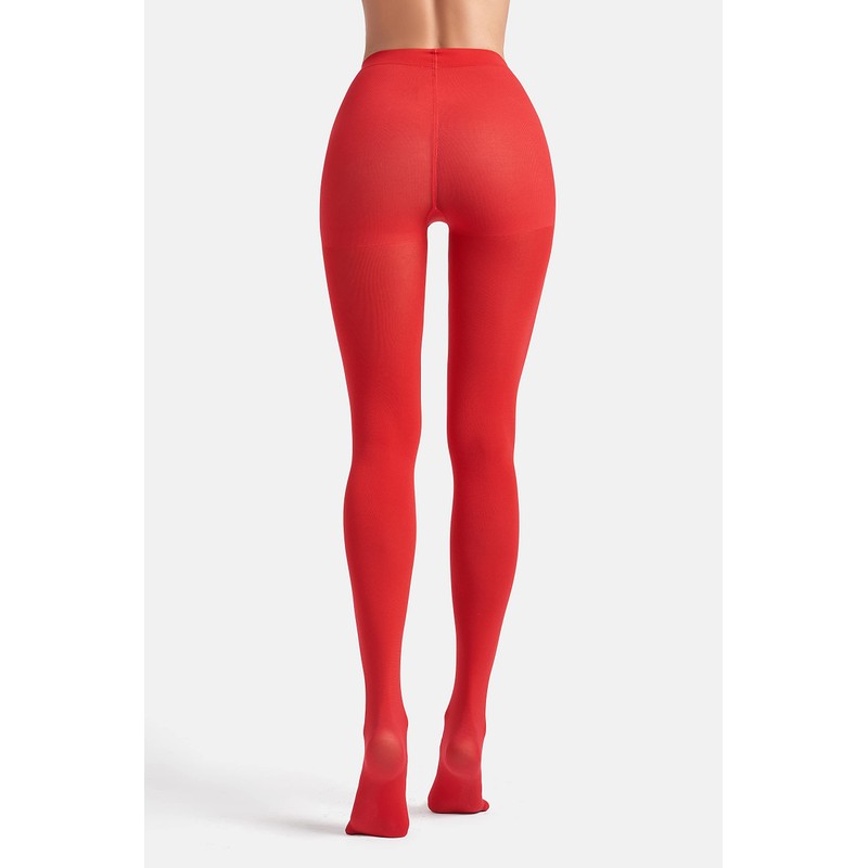 leg elegant Women's 80 Den Microfiber Soft Opaque Tights Pantyhose