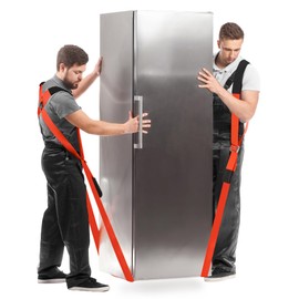 Ytonet Moving Straps, Lifting Straps for Move Furniture, 2-Person Shoulder Lifting and Moving System for Appliances, Mattresses, Heavy Objects up to 800lbs, 145 Inches Long Easy to Move, Lift, Orange