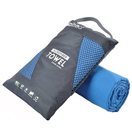 Toalla de microfibra Rainleaf perfecta para viajes y gimnasio y camping. Secado rápido - Super absorbente - Ultra compacta - Liviana. Adecuada para vi