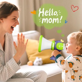 iPlay, iLearn Kids Voice Changer Toy, Toddler Megaphone with Musical Sound Effects, Fun Voice Changing Device for Indoor Outdoor Activity Play, Cool Birthday Gifts for 3 4 5 6 7 8 Year Old Boys Girls