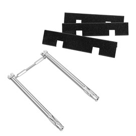 Grill Parts for Weber GS4 Spirit II & I 200 Series, 15.3" 7635 Flavorizer Bars and 18" 69785 Grill Burner for Spirit E210 E220 S210 S220 with Front Control, Grill Accessories for Weber Spirit 2 Parts