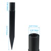 Dijedev 12Pcs Solar Lights Spikes, 6.3 Inch Torch Stake, Plastic