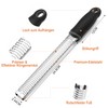 YC Kitchen Zester Grater, Stainless Steel Cheese Grater, Parmesan Grater,