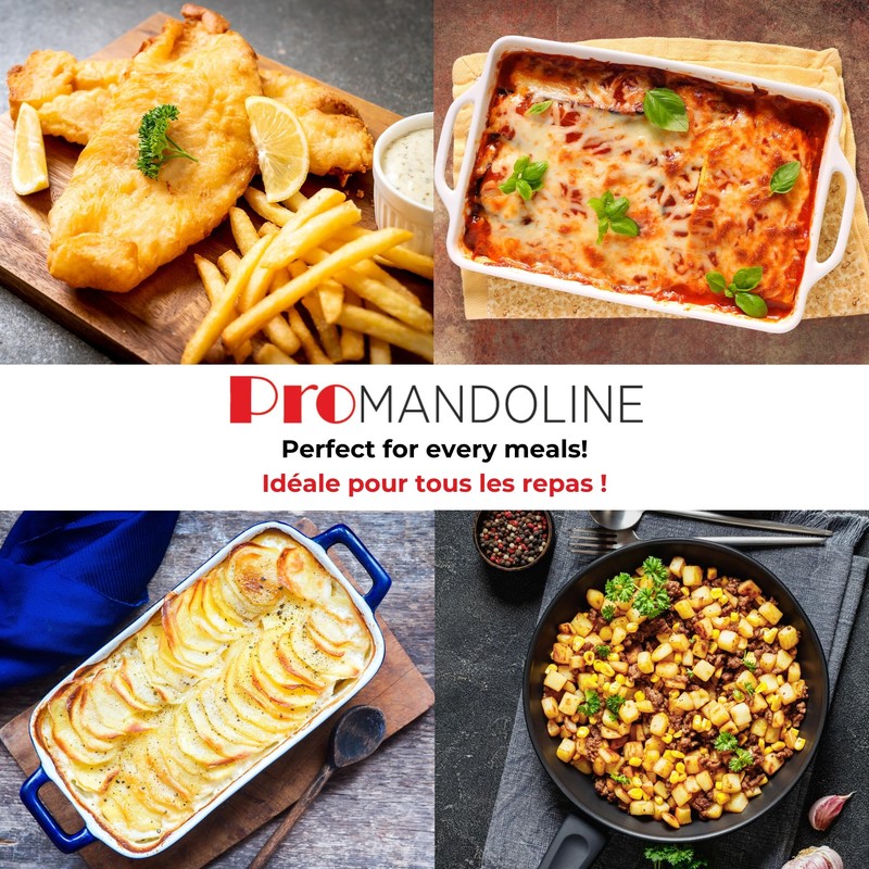Starfrit Cubing Pro Mandoline Slicer, Dicer - 4 Blades &