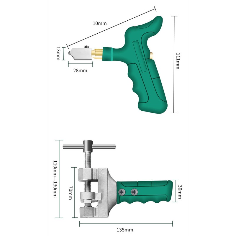 Ceramic Tile Cutter with Plastic Handle Carbide Head Glass Cutting