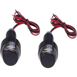 12PCS Accesorios Decorativos LED Direccionales Doble Color para Moto, Instalación Rápida Impermeable Universal para Manubrio con Luces Súper Brillantes de Seguridad
