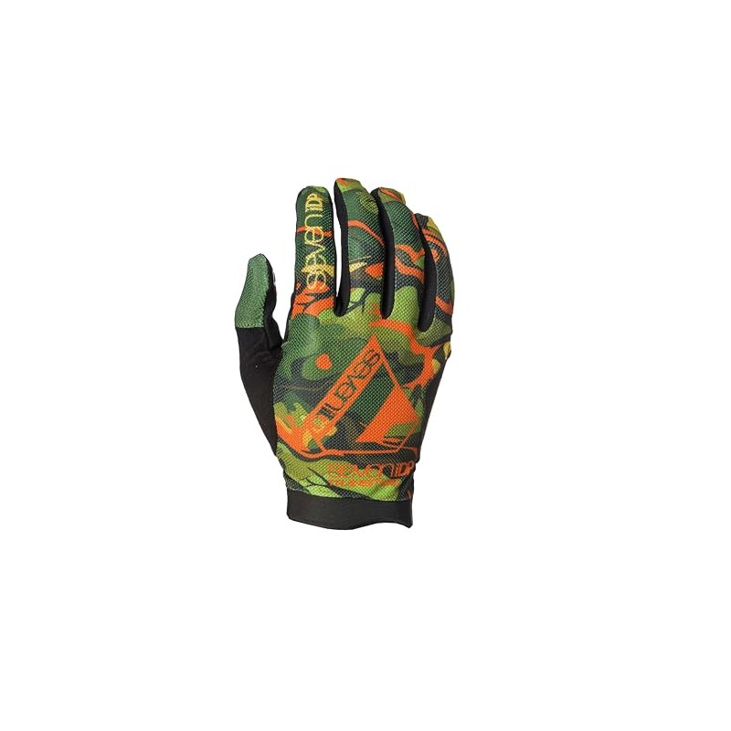Seven iDP 7iDP Transition Full Finger MTB Cycling Gloves (Orange