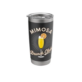 Mimosa Brunch Club Orange Cocktail Funny Women Stainless Steel Insulated Tumbler