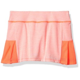 C9 Champion - Falda de Rendimiento para niña, Deep Sea Coral Heather Stripe, Small