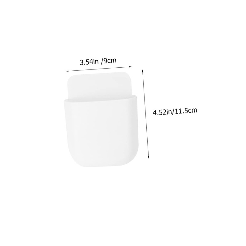 KICHOUSE Wall-mounted Phone Holder Wall Pencil Organizer Remote Control Storage