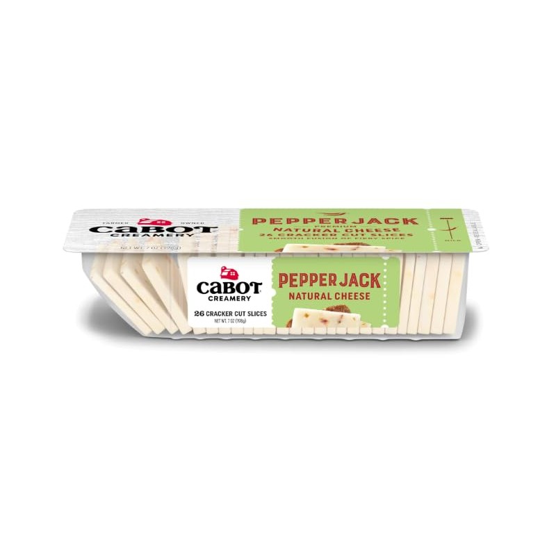 Cabot Cracker Cut Slices Cheese Seriously Sharp, Gouda, Pepper Jack