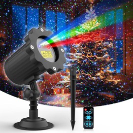 Laser Christmas Projector Lights Outdoor, 3 Color Christmas Laser Light Outdoor with Remote Control,IP65 Waterproof Firefly Laser Light Projector for Holiday,Party,Garden,Decoration