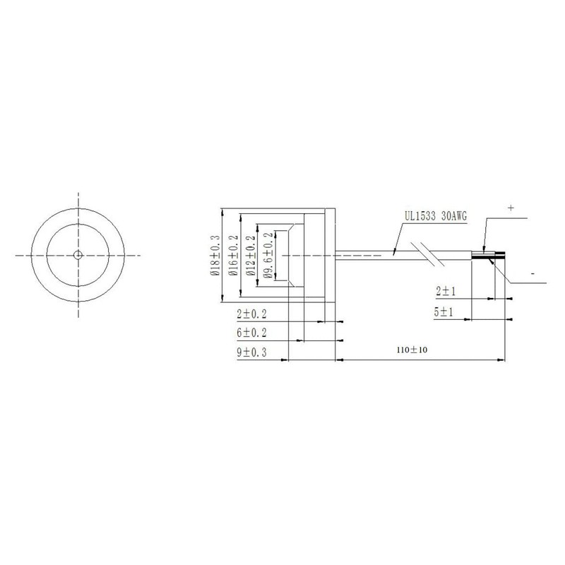 AUDIOWELL ultrasonic Gas Flow transducer 200KHZ for Smart Gas Meter