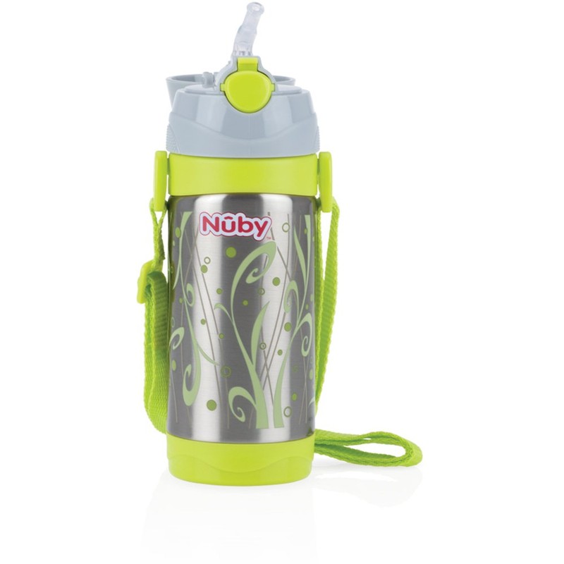 Nuby ID10264 Thermal Stainless Steel Cup with Straw 360 ml