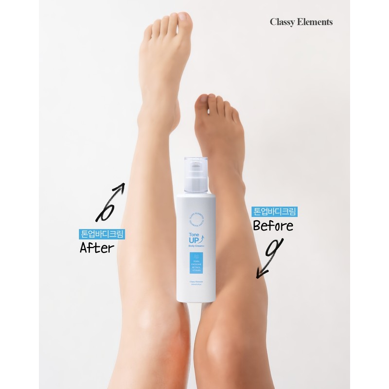Classy Elements Tone-Up Body Cream 300ml Armpits, Groin, Elbows, Buttocks