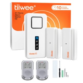tiiwee Home Alarm System Kits, Alarm System with Window or Door Sensors and Remote Control, Expandable, Alarm Mode or Notification Mode