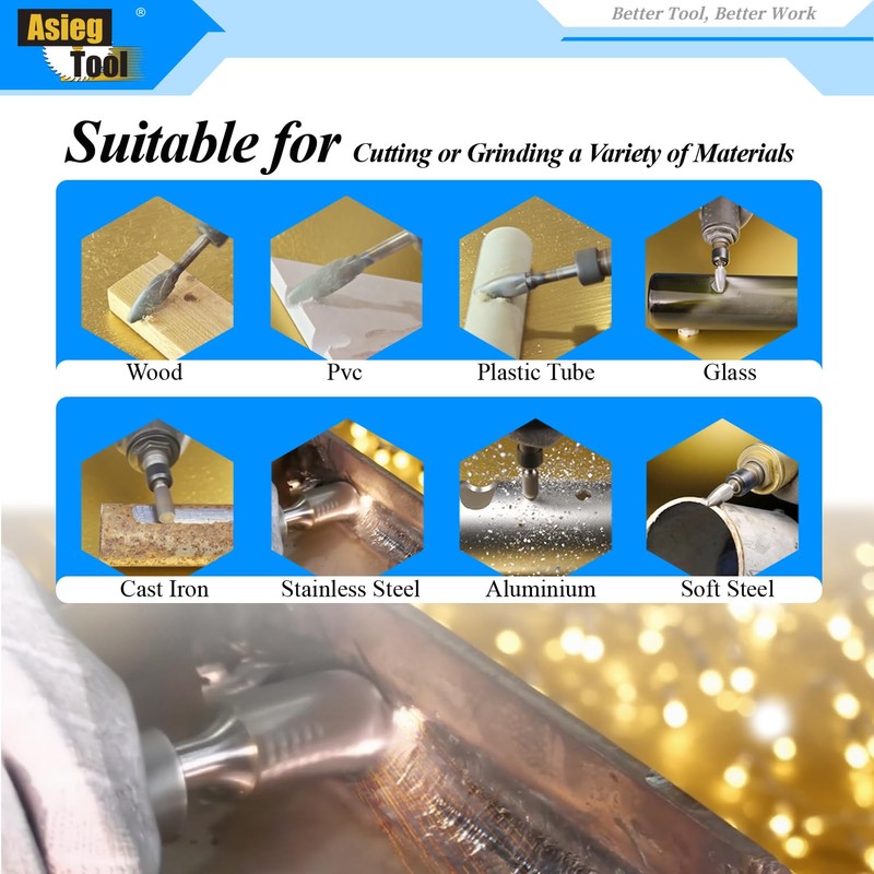 SC-5 Tungsten Carbide Burr Rotary File Cylindrical Shape with Radius