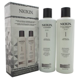 Nioxin System 1 Cleanser & Scalp Therapy Normal - Thin Hair Duo Set 10 oz
