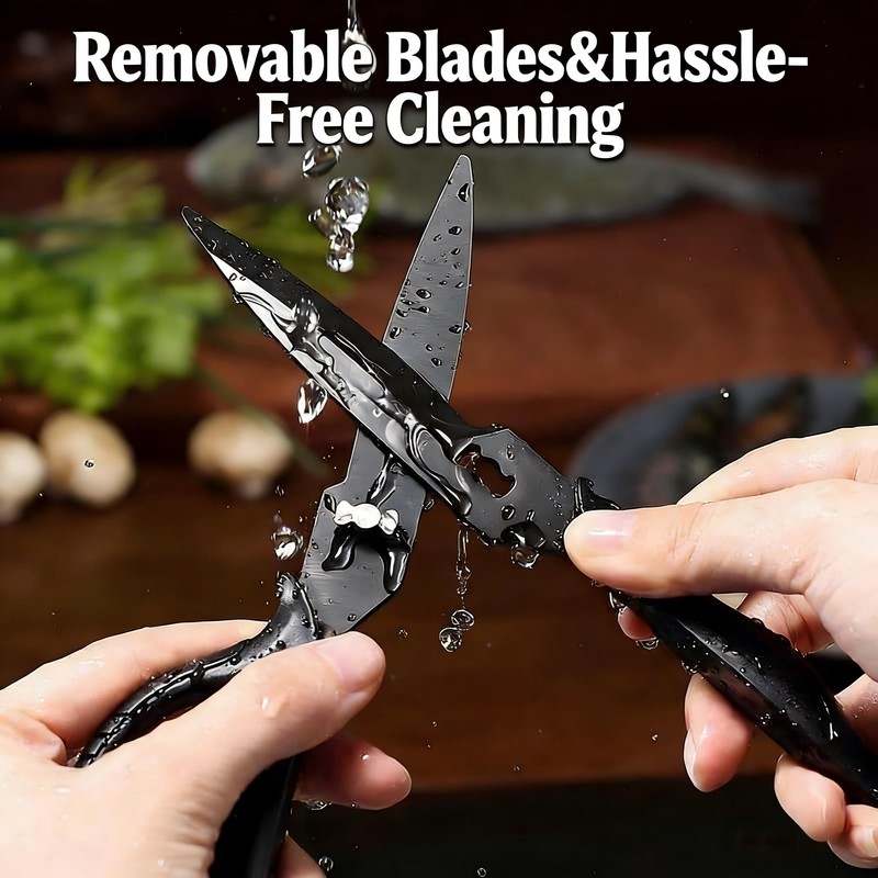 ARCHIKING Heavy Duty Kitchen Scissors, Titanium Coated All Purpose Shears