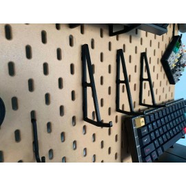Unbranded 2x IKEA 25mm SKADIS PEGBOARD ACCESSORY LARGE Mechanical Keyboard Mount Display**