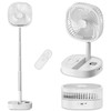 Dhenrio Portable Oscillating Pedestal Fan with Romote, 4 Speed 120°