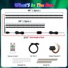 Golf Cart Underglow Light Kit 4pcs Strip, with Bluetooth App
