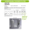Miniwell Shower Filter L730-XC, Removes Over 99% Chlorine, Shower Head