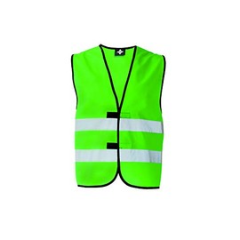 KORNTEX Dortmund High Visibility Safety Vest with Velcro Fastening - EN 17353 Certified, 360° Reflective Strips, 3XL, Green, Highly Reflective for Best Visibility, Unisex