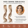 Flufymooz Side Air Bangs,2PCS Clip in Bangs Front Side Bangs