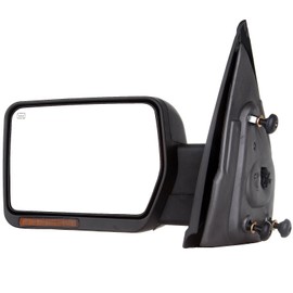 Aintier Tow Mirror Driver's side suitable for 2007-2014 For Ford For F150 Series Truck Pickup with Power Adjusted Heated Turn Signal Light Black HousingTowing Mirror