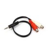 BRIIKPP Stereo Mini Plug 3.5mm Male to 2RCA Pin Female