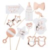 Ginger Ray 10 Pack Rose Gold Foiled Baby Shower Photo