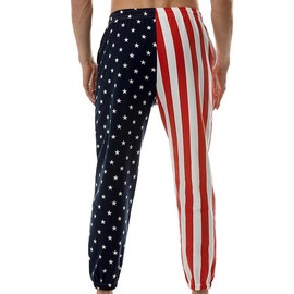 GRAJTCIN American Flag Pants Unisex USA Patriotic Joggers Pants Casual Sport Sweatpants Baggy Pants - Color: 01, Size: S
