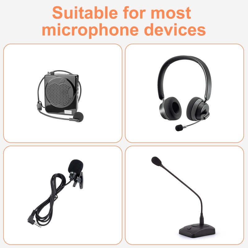LICQIC 10 Pcs Headset Microphone Foam Cover, Mini Windscreens Sponge,