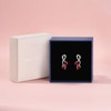 Earrings for Women, S925 Sterling Silver Birthstone Heart Studs Earring