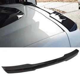 Unbranded Gloss Black Rear Trunk Wing Spoiler Fits 2005-13 Corvette C6 ZR1 Extended Style