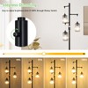 Stepeak Black Modern Crystal Floor Lamp, 3 Lights Standing Lamp