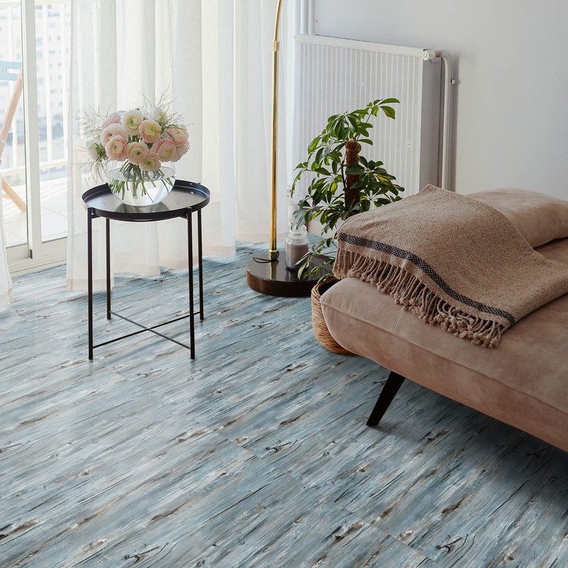 Peel and Stick Floor Tile - 11.8" X 394" Vinyl