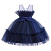 6M-9T - Vestido de fiesta con volantes para bebés y