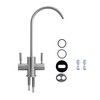 Twister 2-Way Osmosis Tap Solid Stainless Steel Two-Way Kitchen Tap