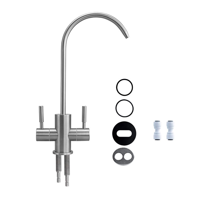 Twister 2-Way Osmosis Tap Solid Stainless Steel Two-Way Kitchen Tap