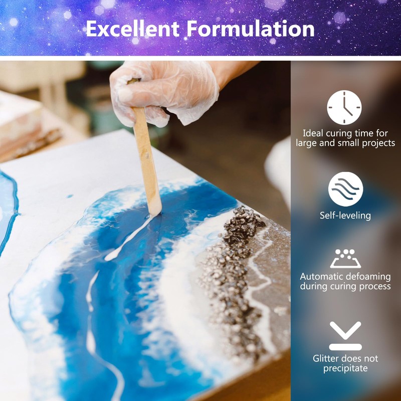 Epoxy Resin 64OZ - Crystal Clear Epoxy Resin Kit -