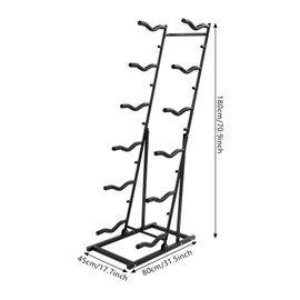 6 Tiers RC Airplanes Storage Rack Metal Model Aircraft Stand RC Plane Holder with 6 Shelves Multi-Function Display Stand for Large-Scale RC Model, 17.7*31.5*70.9in