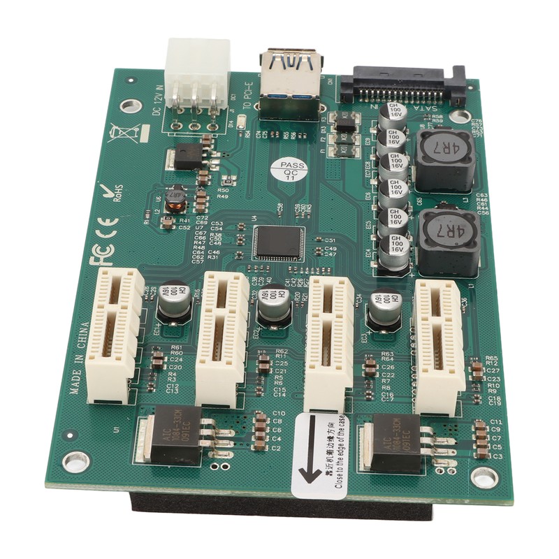 PCI E X1 to 4xPCI E X1 Adapter Card Plug