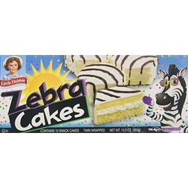 LITTLE DEBBIE At The Neighborhood Corner Store LITTLE DEBBIE - Pasteles de cebra, 13 onzas