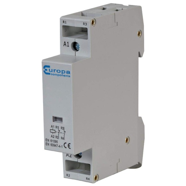 2-poliger modularer Kontakt, 20 A N/0, 24 VAC, Kontaktor-Relays, 1