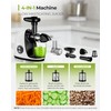 Jocuu Slow Masticating Juicer with 2-Speed Modes - Cold Press