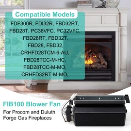 Hipoilk FIB100 Fireplace Blower Fan Kit for Duluth Forge and ProCom Ventless Gas Fireplaces, FDF300R FDI32R FBD32RT PC32VFC Procom Heater Parts